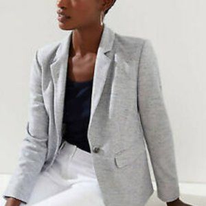 Ann Taylor Loft Striped Knit Modern Blazer